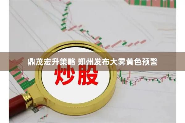 鼎茂宏升策略 郑州发布大雾黄色预警